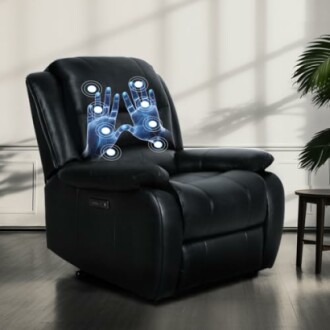 HealthRelife Massage Leather Recliner Chair Review: Comfort & Style